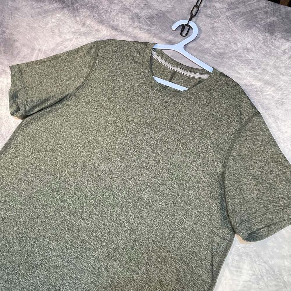 Lululemon Metal Vent Tech Short Sleeve Shirt Green Heathered